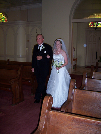 Jenny & Dad Down the Aisle